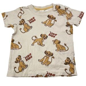 🍊5/$25 H&M Disney Lion King Kids T-Shirt size 4-6m